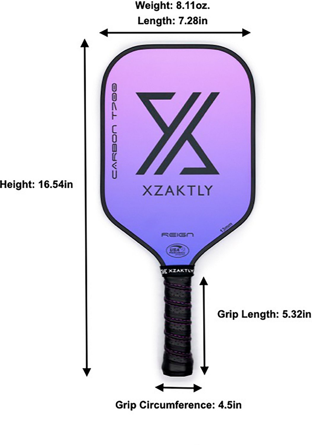 Xzaktly REIGN T700 Pickleball Paddle - view number 4