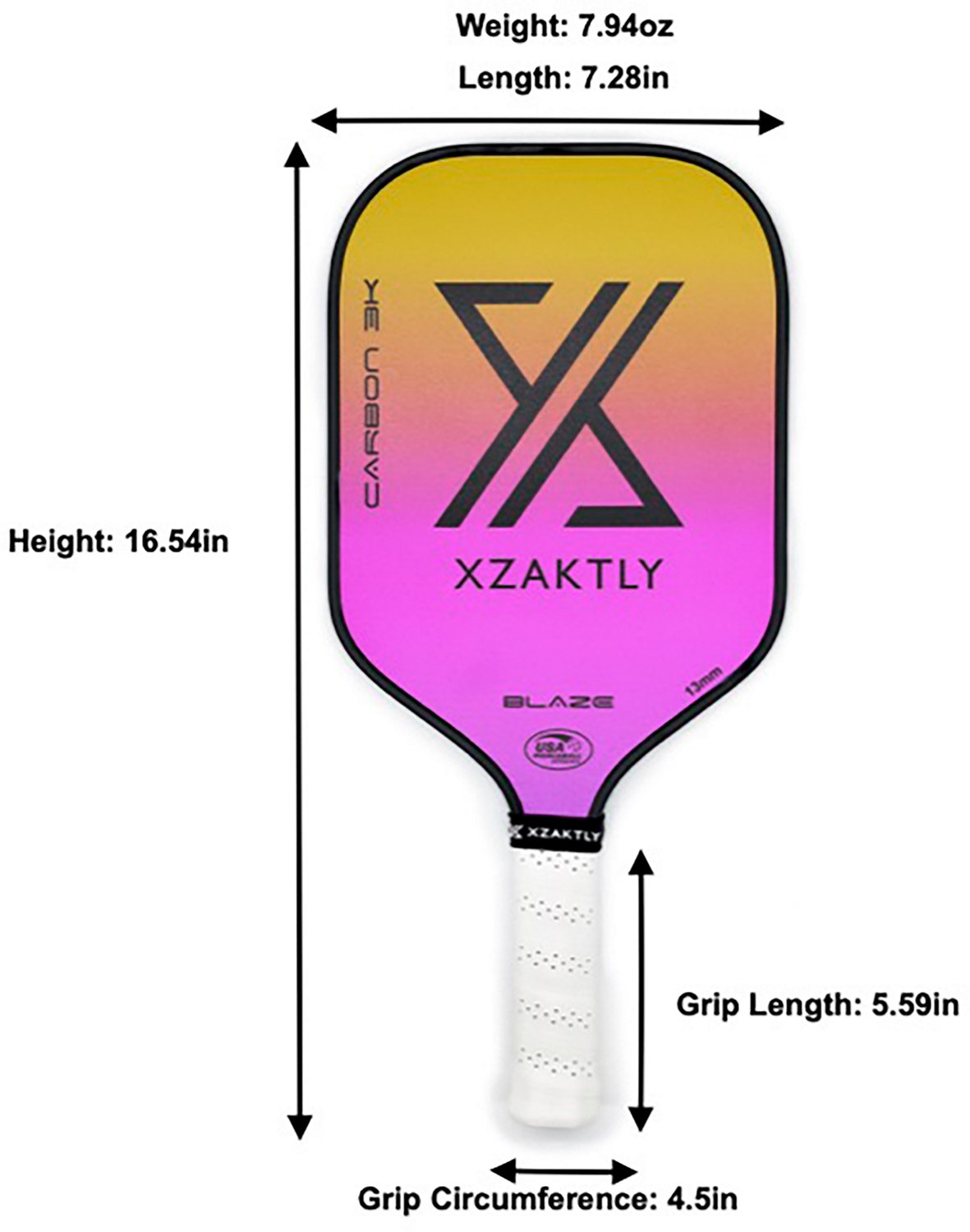 Xzaktly BLAZE Pickleball Paddle - view number 5