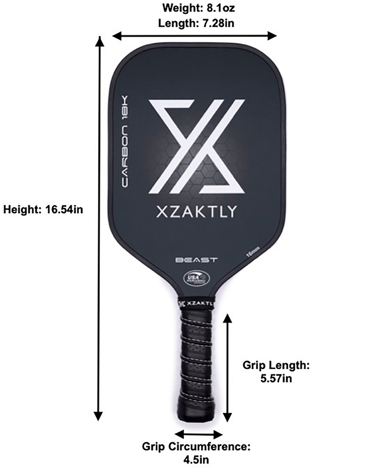 Xzaktly BEAST Pickleball Paddle - view number 3