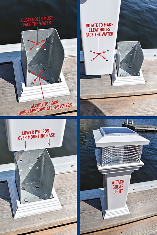 Dock Edge CleatLite Solar Dock Light with Mooring Cleat                                                                          - view number 5