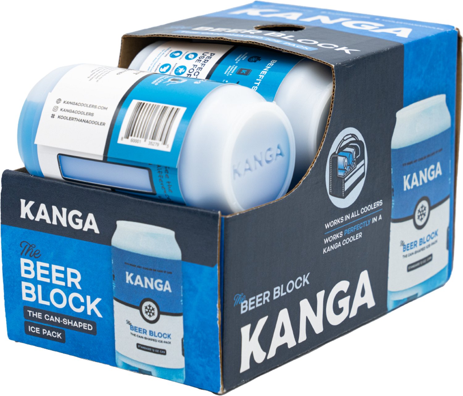 Kanga Beer Block Can Shaped Ice Pack                                                                                             - view number 2