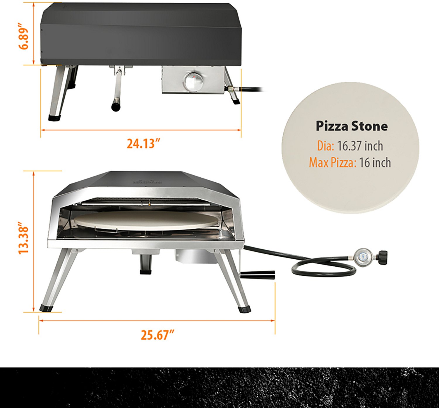 Master Cook Propane 16 in Pizza Oven - view number 3