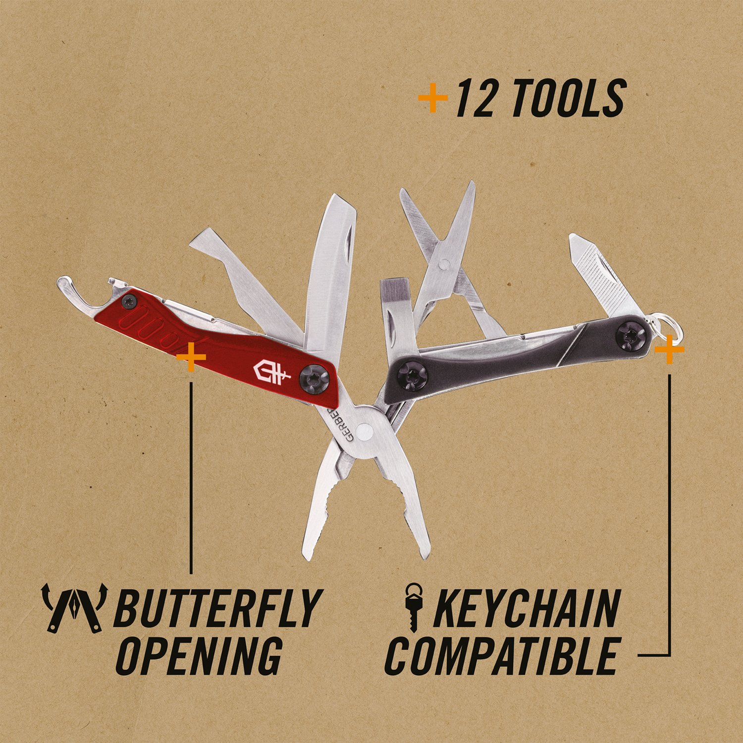 Gerber Dime Red Needle Nose Multi-Tool                                                                                           - view number 4