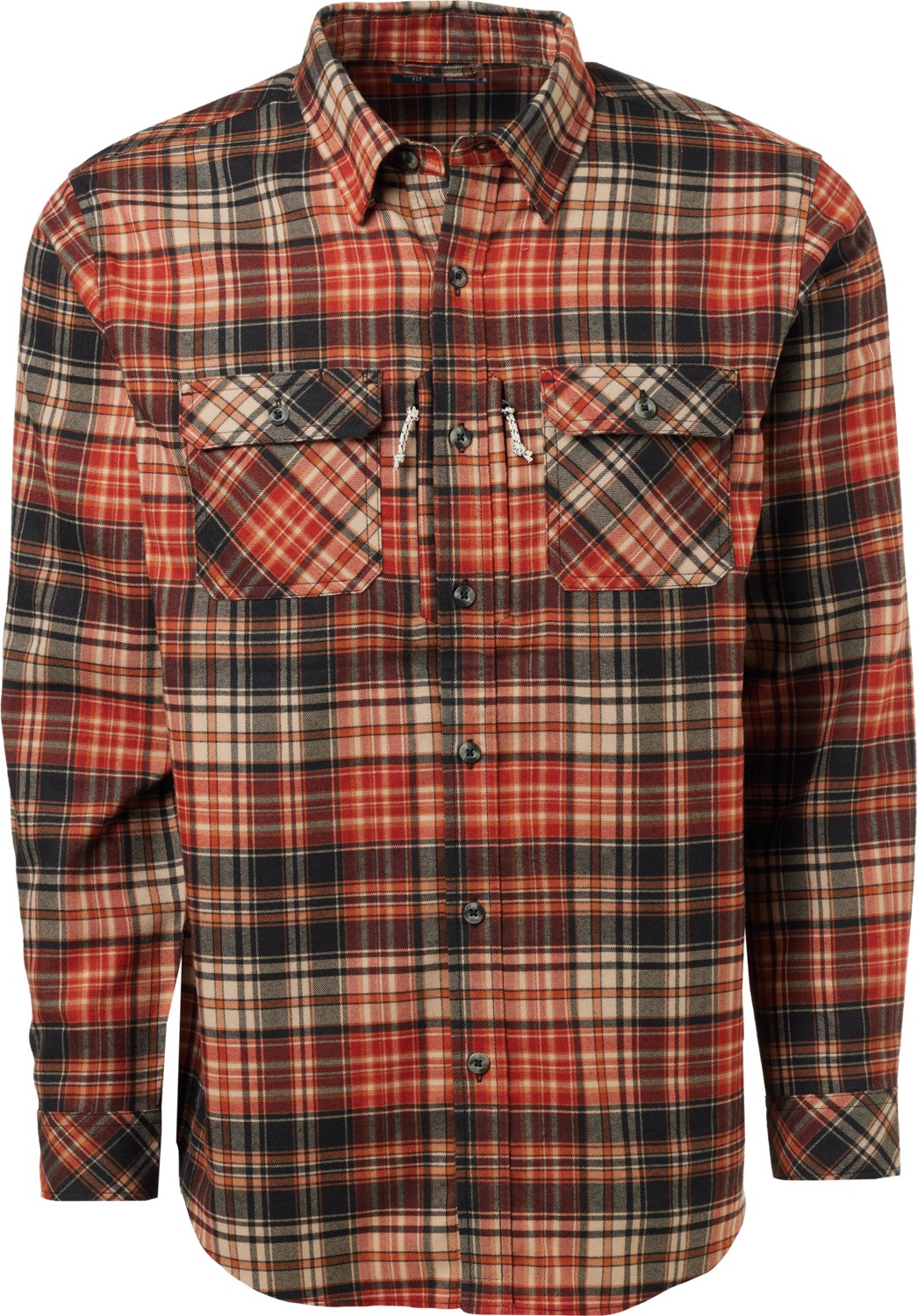 Magellan Outdoors Men's Pecos Ridge Long Sleeve Flannel Shirt                                                                    - view number 1