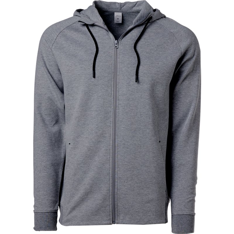 BCG Men's Double Knit Fleece Full-Zip Jacket Dark Shadow Heather, Small - Men's Athletic Fleece at Academy Sports