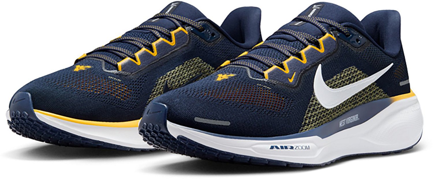 Nike Adults' WVU Zoom Pegasus 41 Running Shoes - view number 3