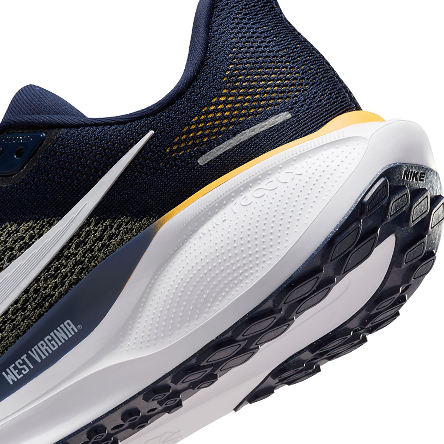 Nike Adults' WVU Zoom Pegasus 41 Running Shoes - view number 8