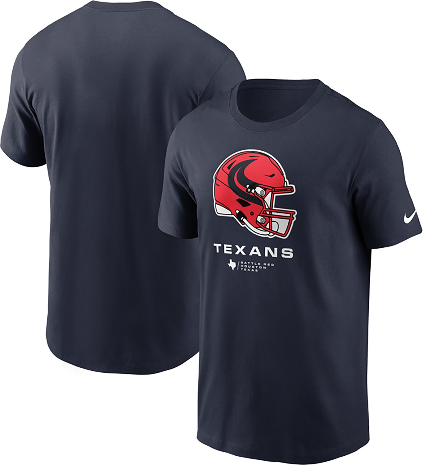 Nike Men's Texans Red Helmet Short Sleeve Tee - view number 2