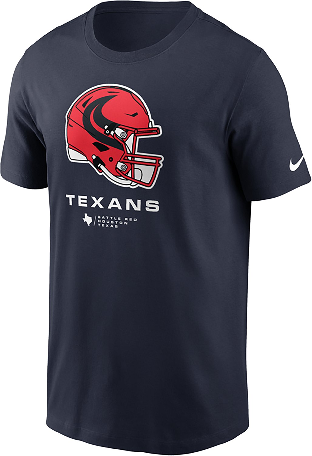 Nike Men's Texans Red Helmet Short Sleeve Tee - view number 3