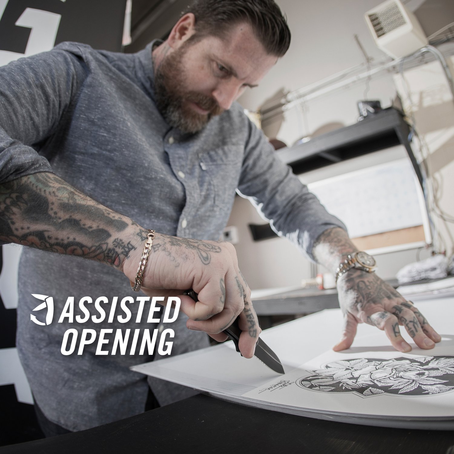 Gerber 2.8 in Highbrow Compact Assisted Opening Drop Point Knife - view number 3