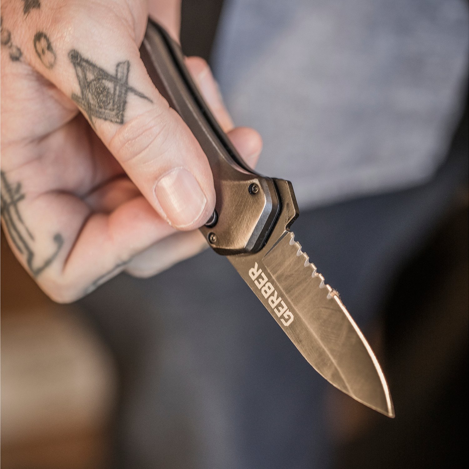 Gerber 2.8 in Highbrow Compact Assisted Opening Drop Point Knife - view number 6