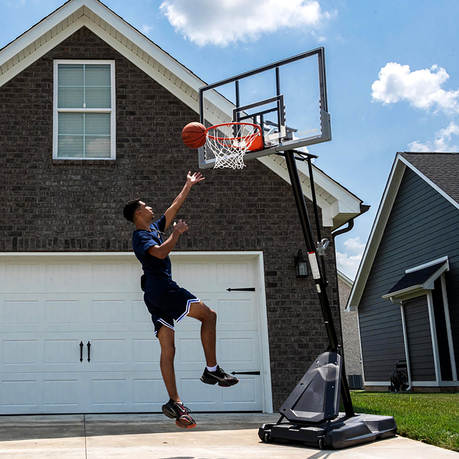 Spalding 54 in Angled Portable Basketball Hoop                                                                                   - view number 7