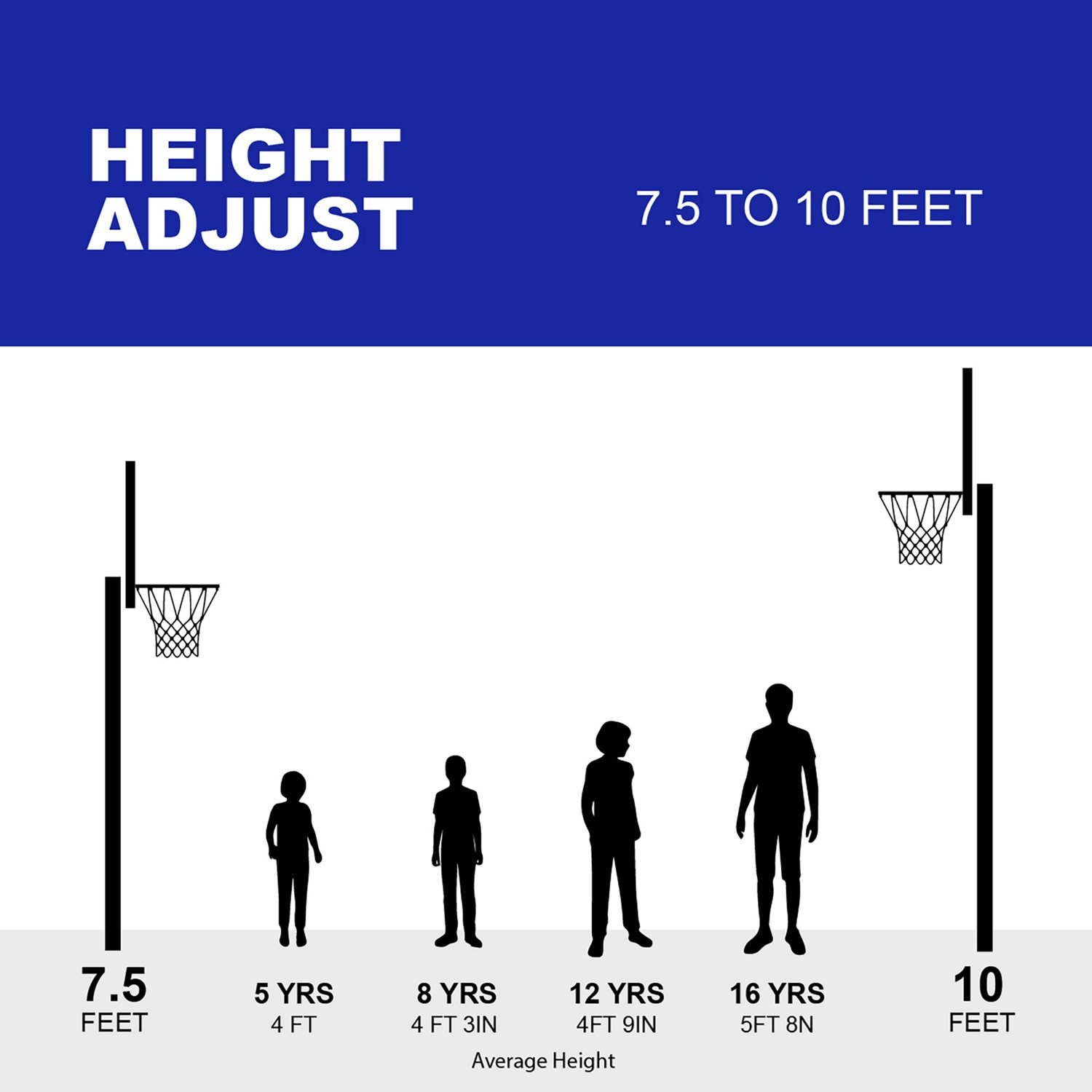 Silverback 54 in Inground Tempered-Glass Outdoor Basketball Hoop - view number 5