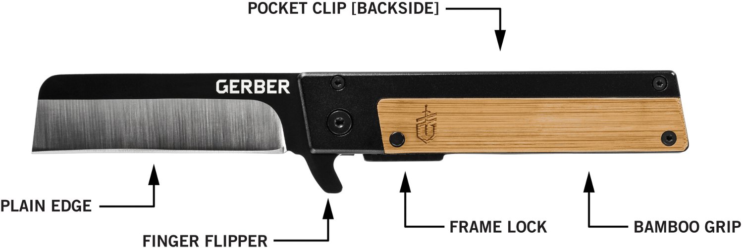 Gerber Quadrant Bamboo Folding Knife                                                                                             - view number 4