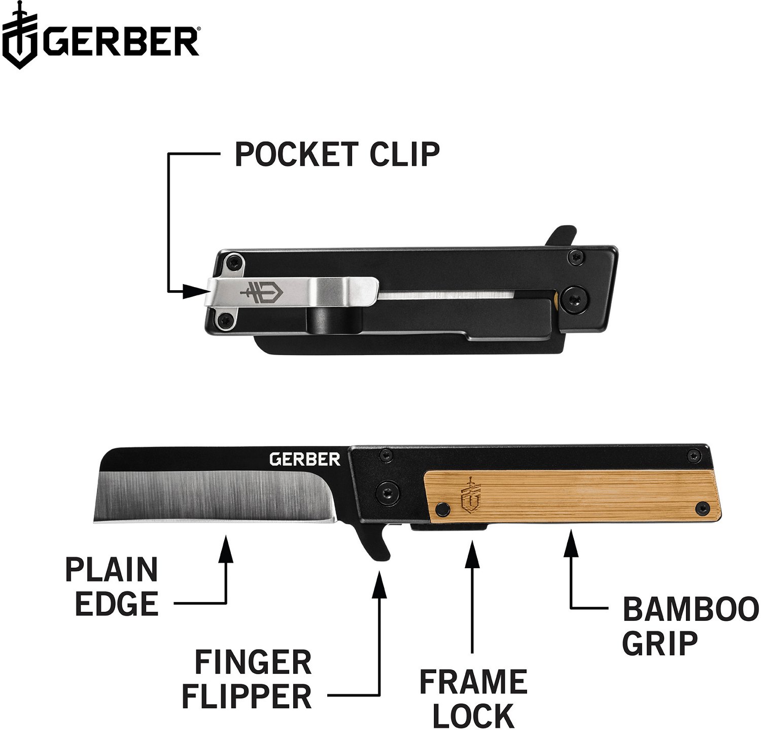 Gerber Quadrant Bamboo Folding Knife                                                                                             - view number 5