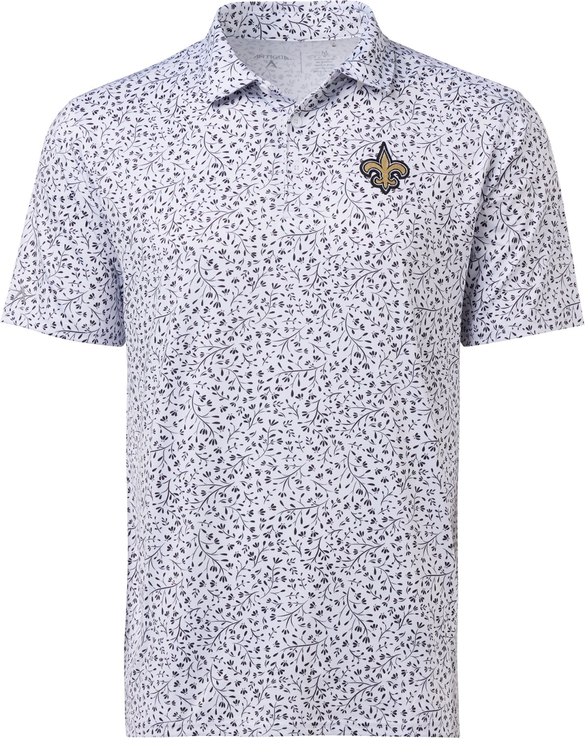 Antigua Men's New Orleans Saints Motion Short Sleeve Polo Shirt - view number 2