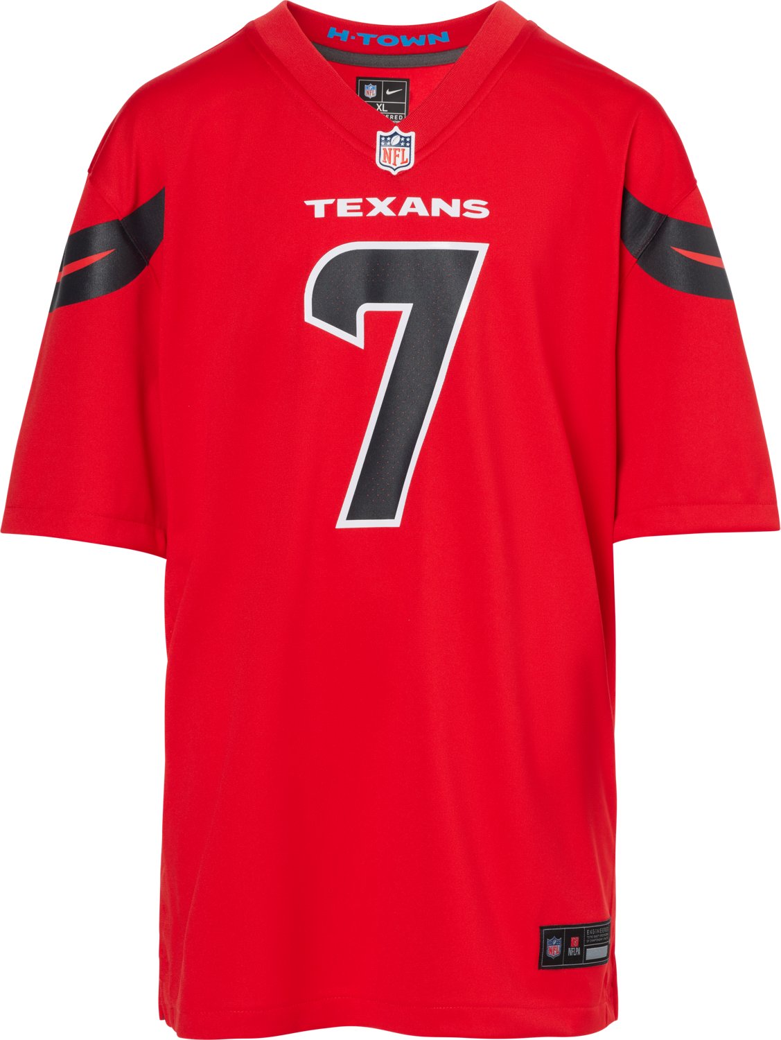 Nike Boys' Houston Texans C.J. Stroud #7 Alternate Game Player Jersey - view number 2