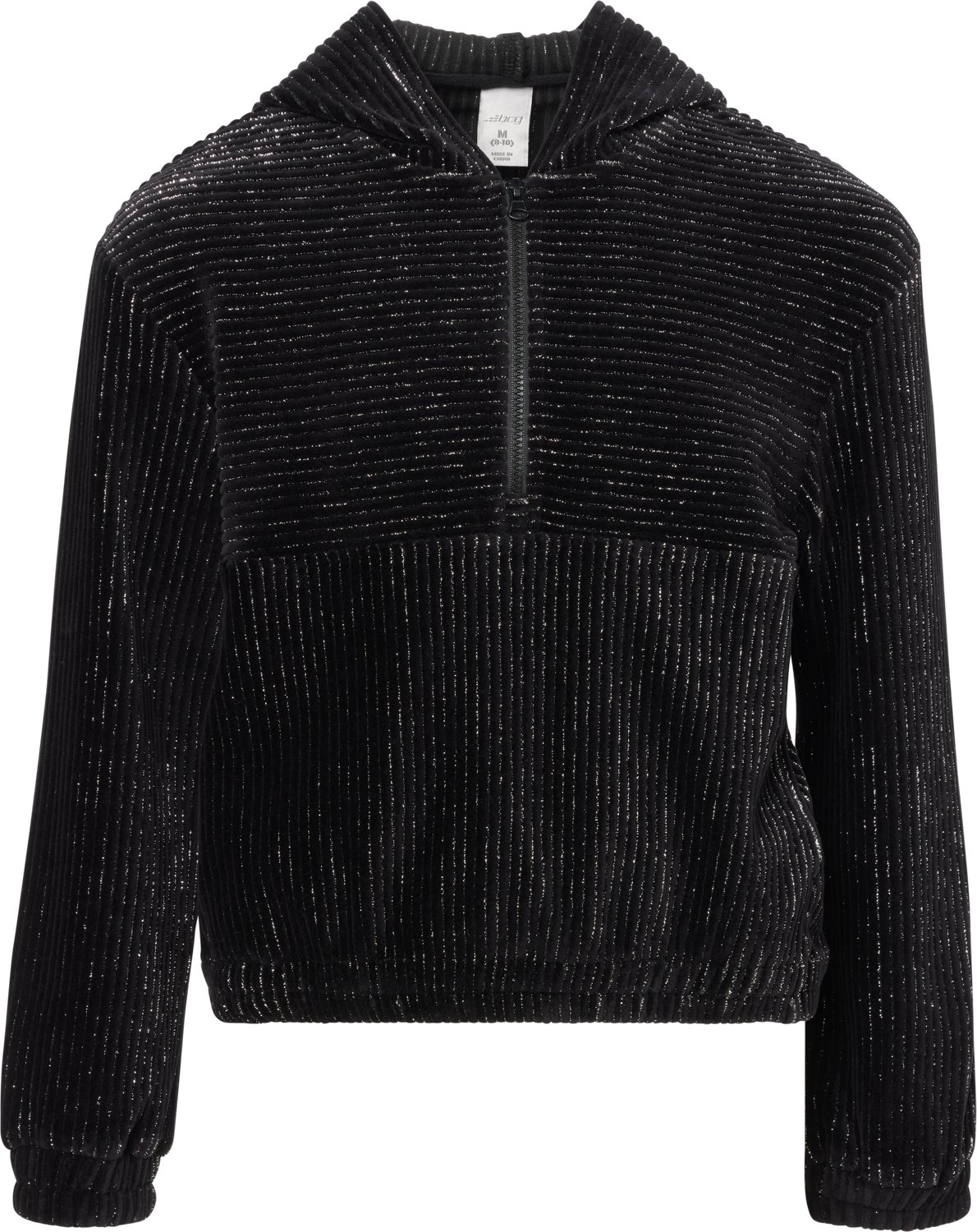 BCG Girls' Lifestyle Velour Long Sleeve 1/4 Hoodie                                                                               - view number 1