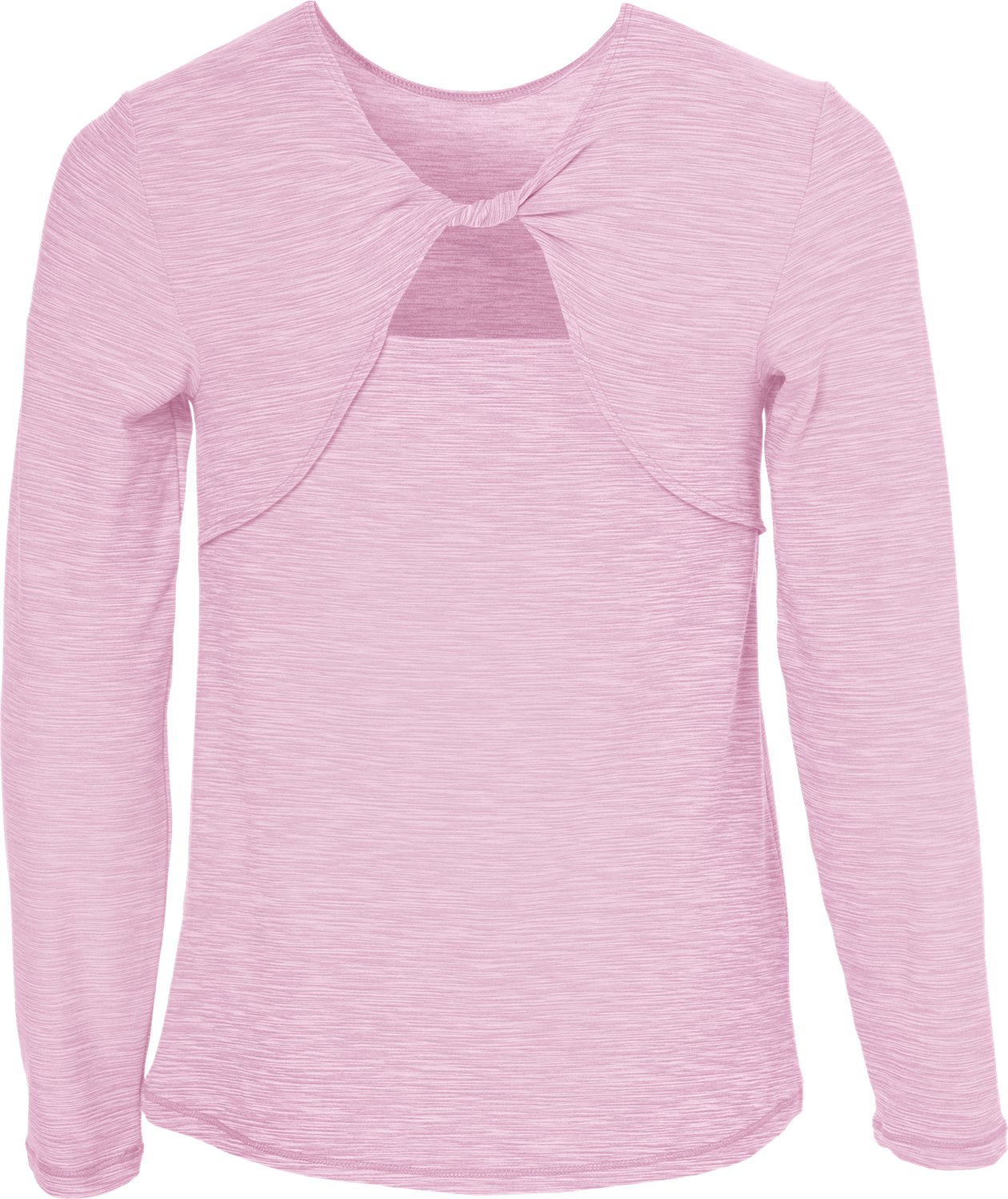 BCG Girls' Training Long Sleeve Twist Keyhole Top                                                                                - view number 2