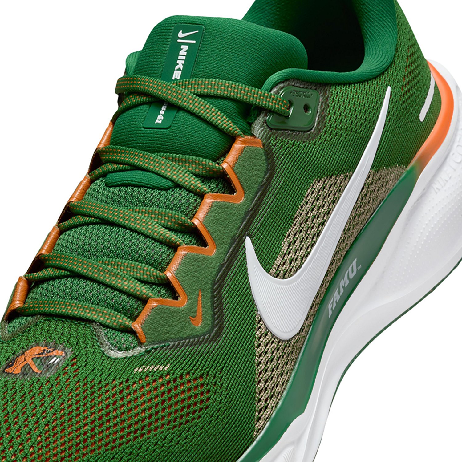 Nike Adult's Florida A&M Rattlers Zoom Pegasus 41 Running Shoes                                                                  - view number 7