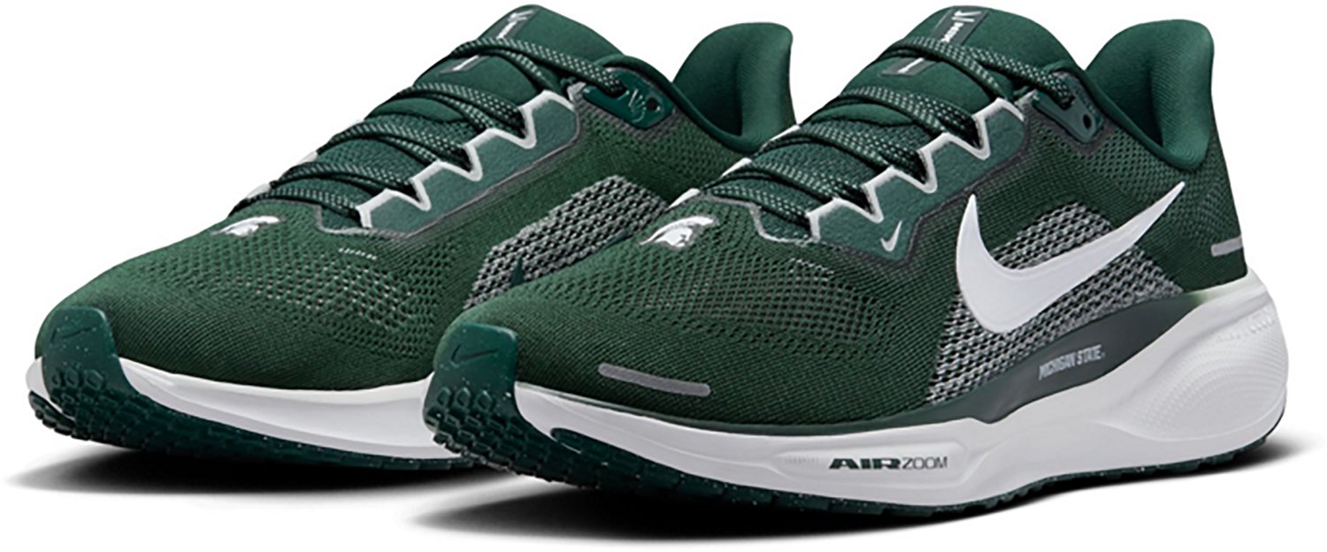 Nike Adult's Michigan State Spartans Zoom Pegasus 41 Running Shoes                                                               - view number 3