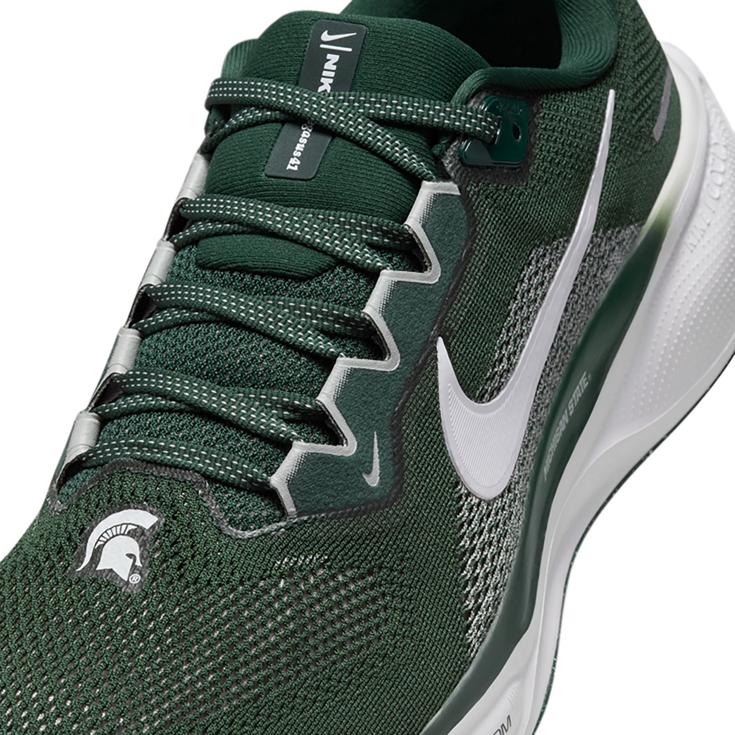 Nike Adult's Michigan State Spartans Zoom Pegasus 41 Running Shoes                                                               - view number 7