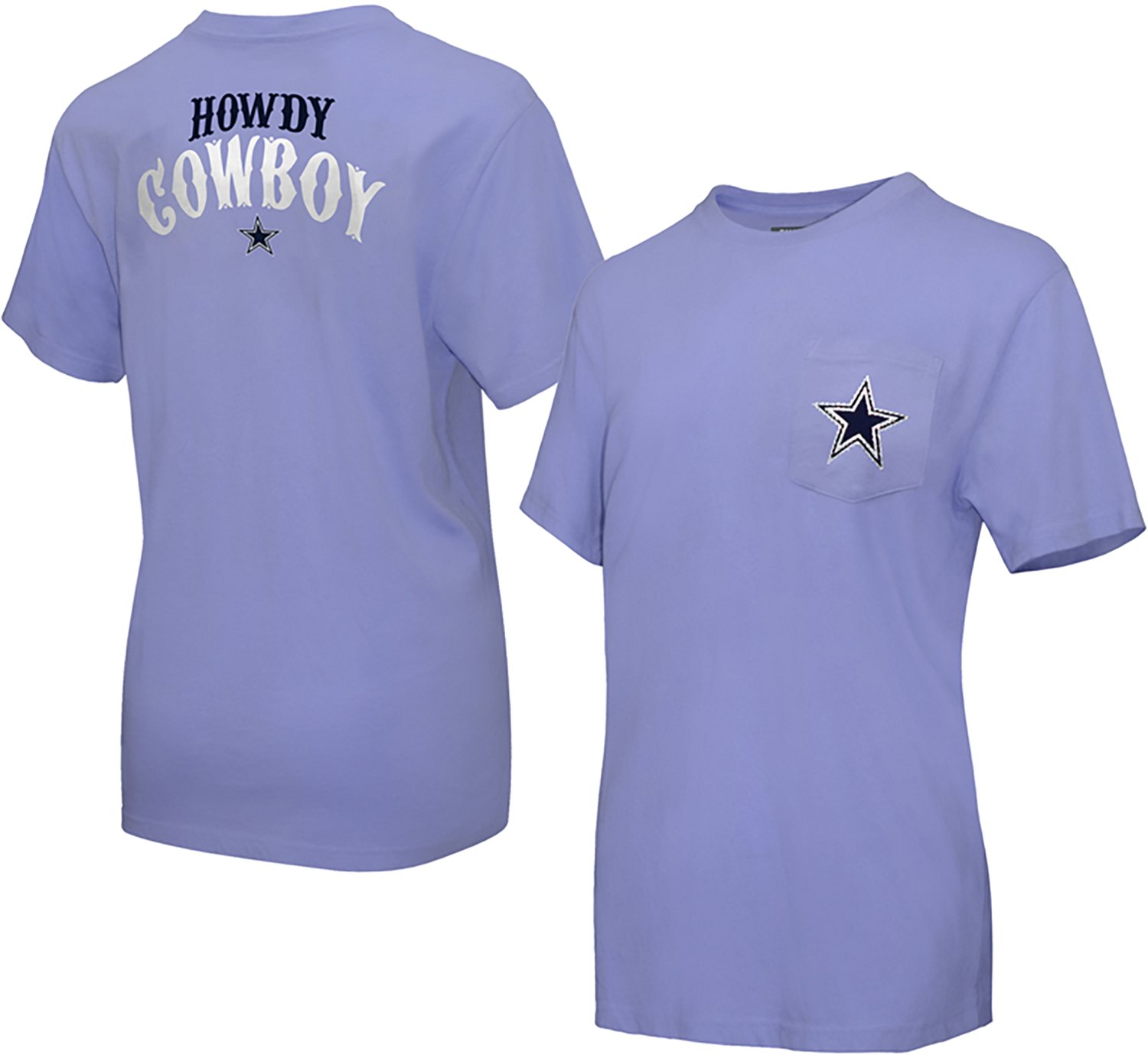 Lauren James Women's Dallas Cowboys Howdy Cowboy Short Sleeve T-shirt - view number 1