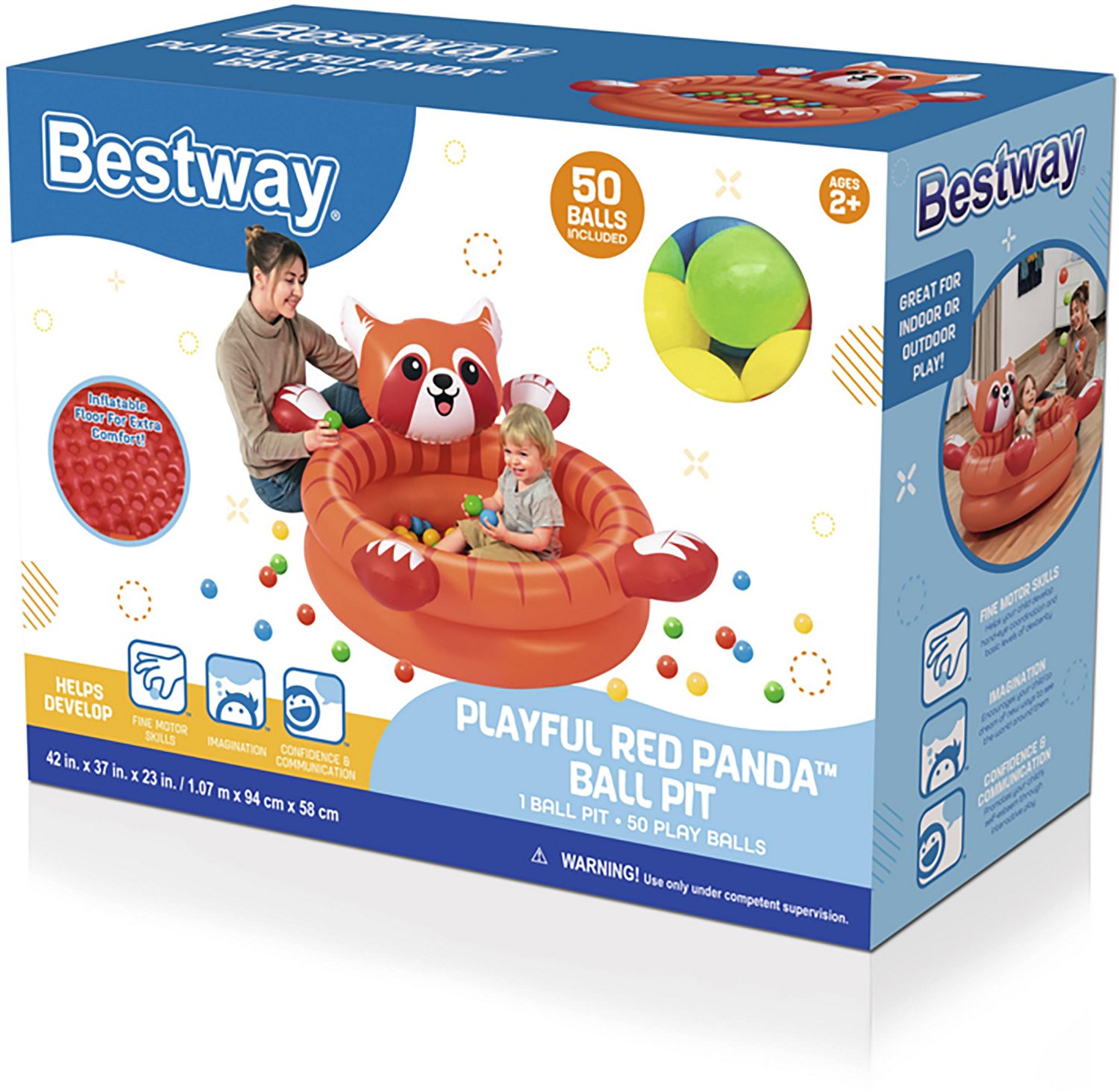 Bestway Playful Red Panda Ball Pit                                                                                               - view number 2
