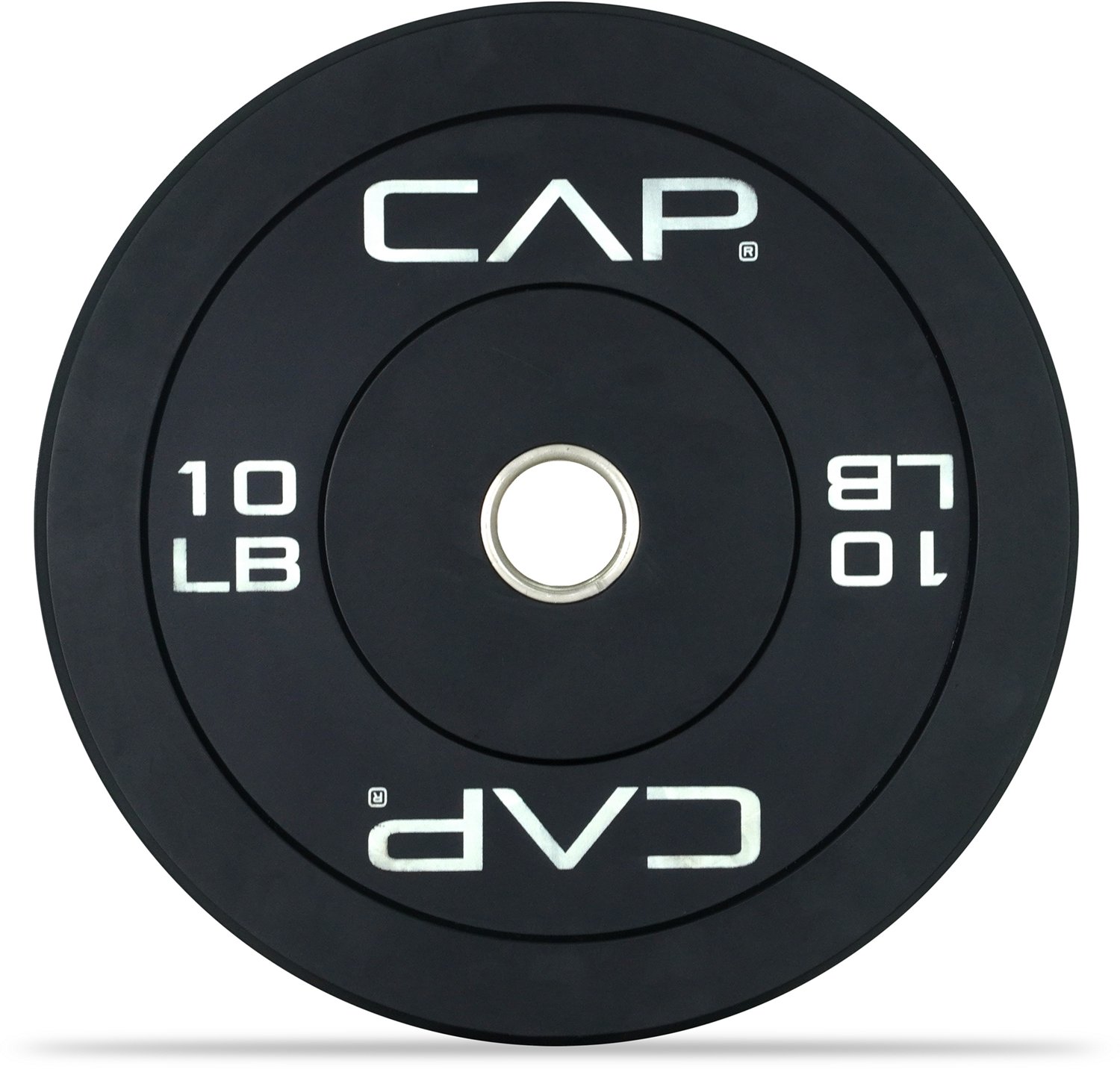 CAP Barbell Olympic Bumper Plate with Screened Logo