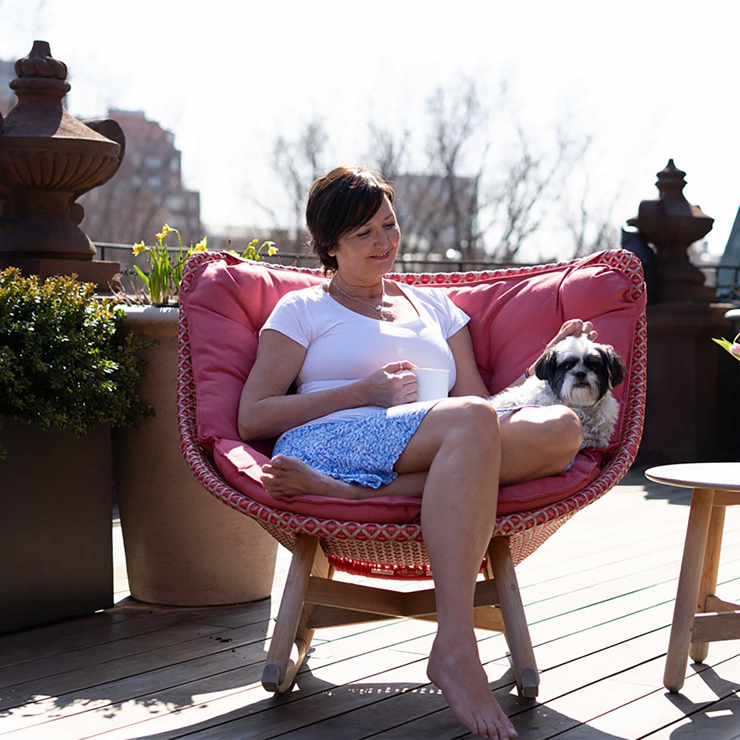 Dakini Women's Organic Cotton Cap Sleeve Summer T-shirt - view number 4