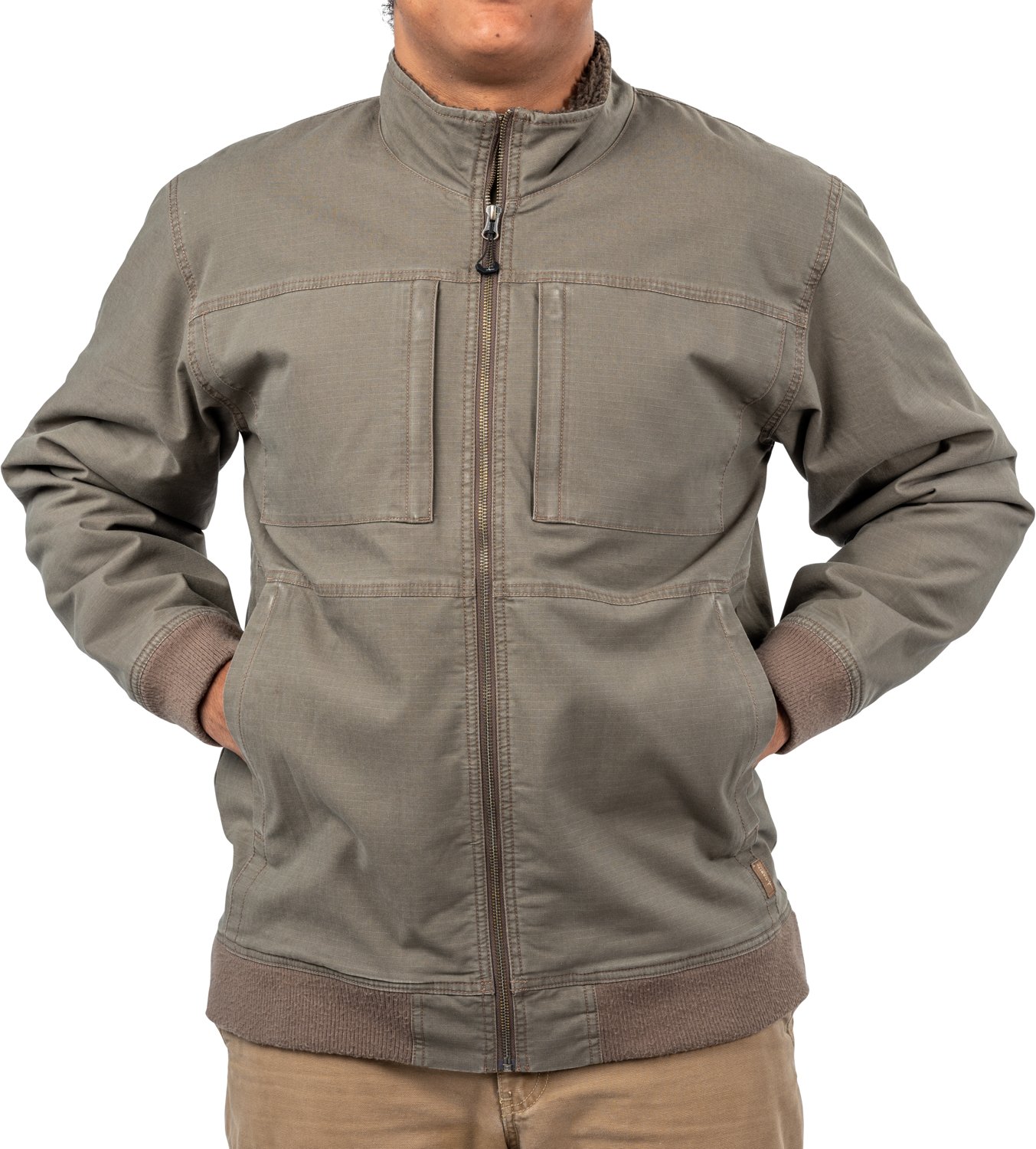 Habit Men's Sherpa Lined Canvas Jacket - view number 2