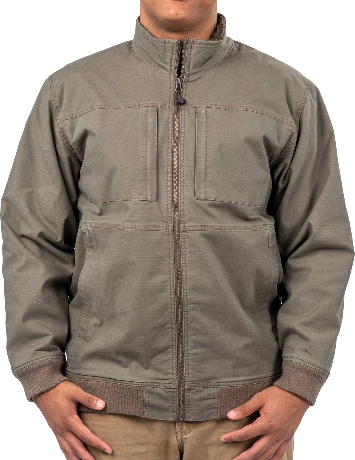 Habit Men's Sherpa Lined Canvas Jacket - view number 3