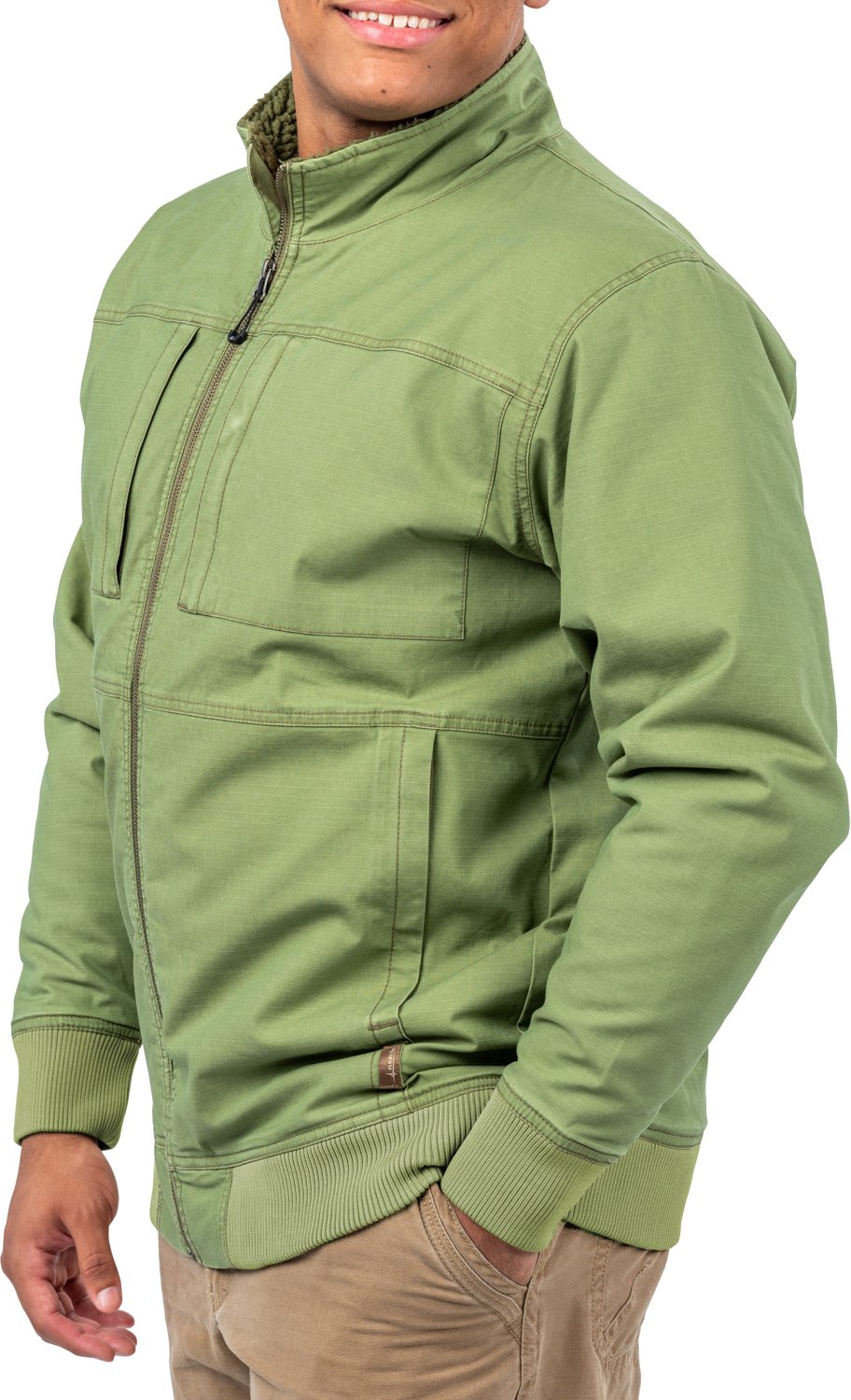 Habit Men's Sherpa Lined Canvas Jacket - view number 2