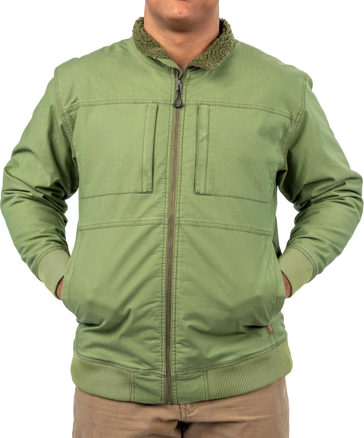 Habit Men's Sherpa Lined Canvas Jacket - view number 3