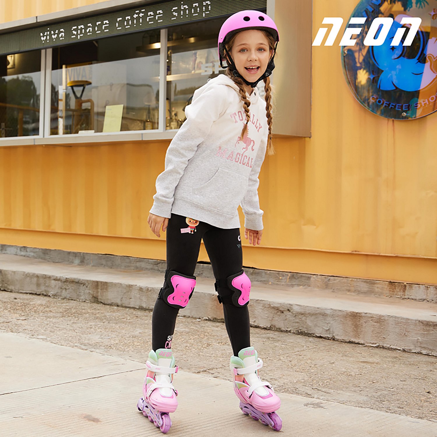 NEON Girls' Combo Inline and Quad Adjustable Light-Up Skates - view number 4