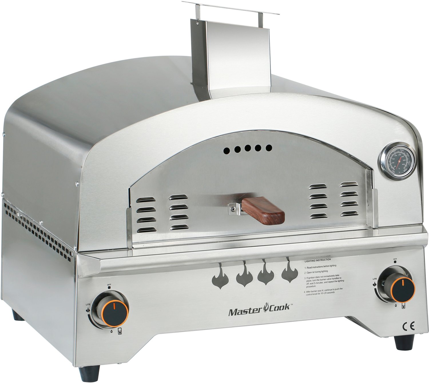 Master Cook Propane 13 in Outdoor Gas Pizza Oven - view number 2