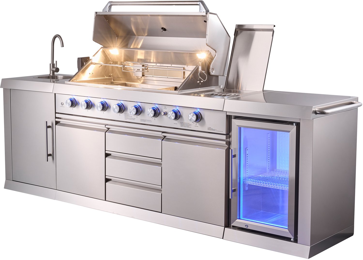 Big Horn 6-Burner Propane Gas Grill Island - view number 3