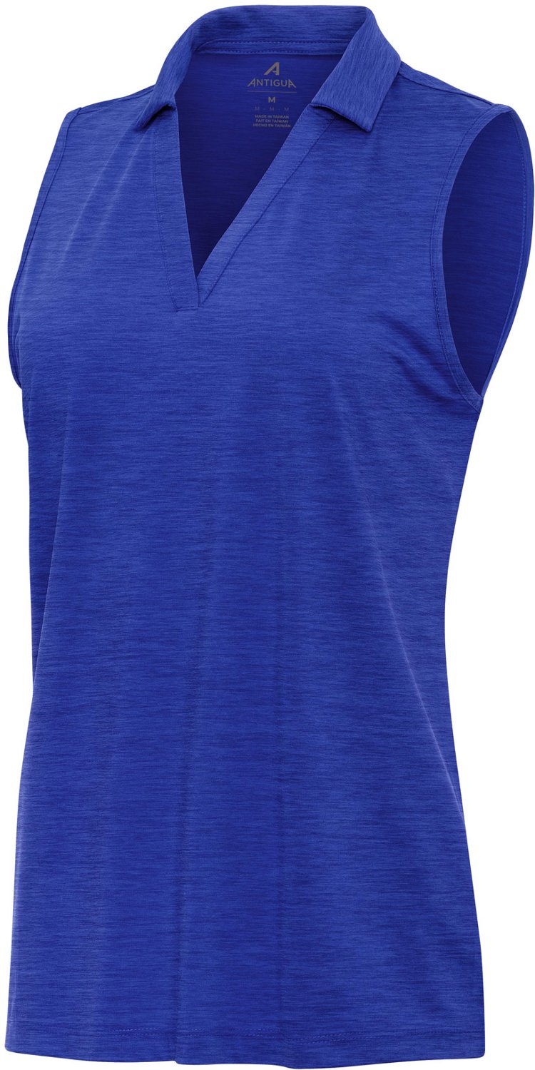Antigua Women's Layout Sleeveless Polo Shirt