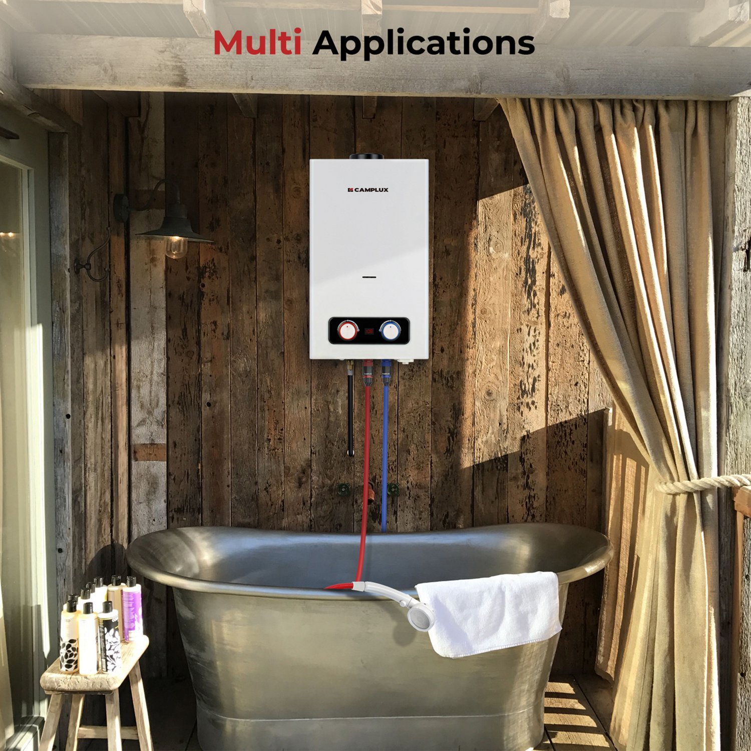 CampLux Pro Gas Outdoor 2.64 GPM Portable Tankless Water Heater - view number 4