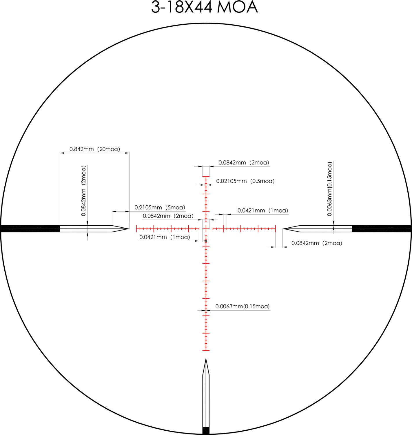 Redfield Reveal 3-18x44 First Focal Plane Scope                                                                                  - view number 5