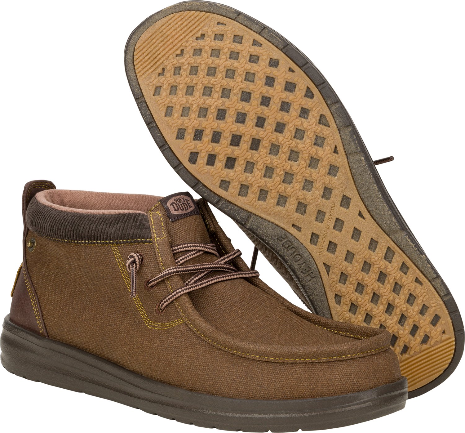 HEYDUDE Men's Wally Mid-Grip Chukka Work Boots - view number 3