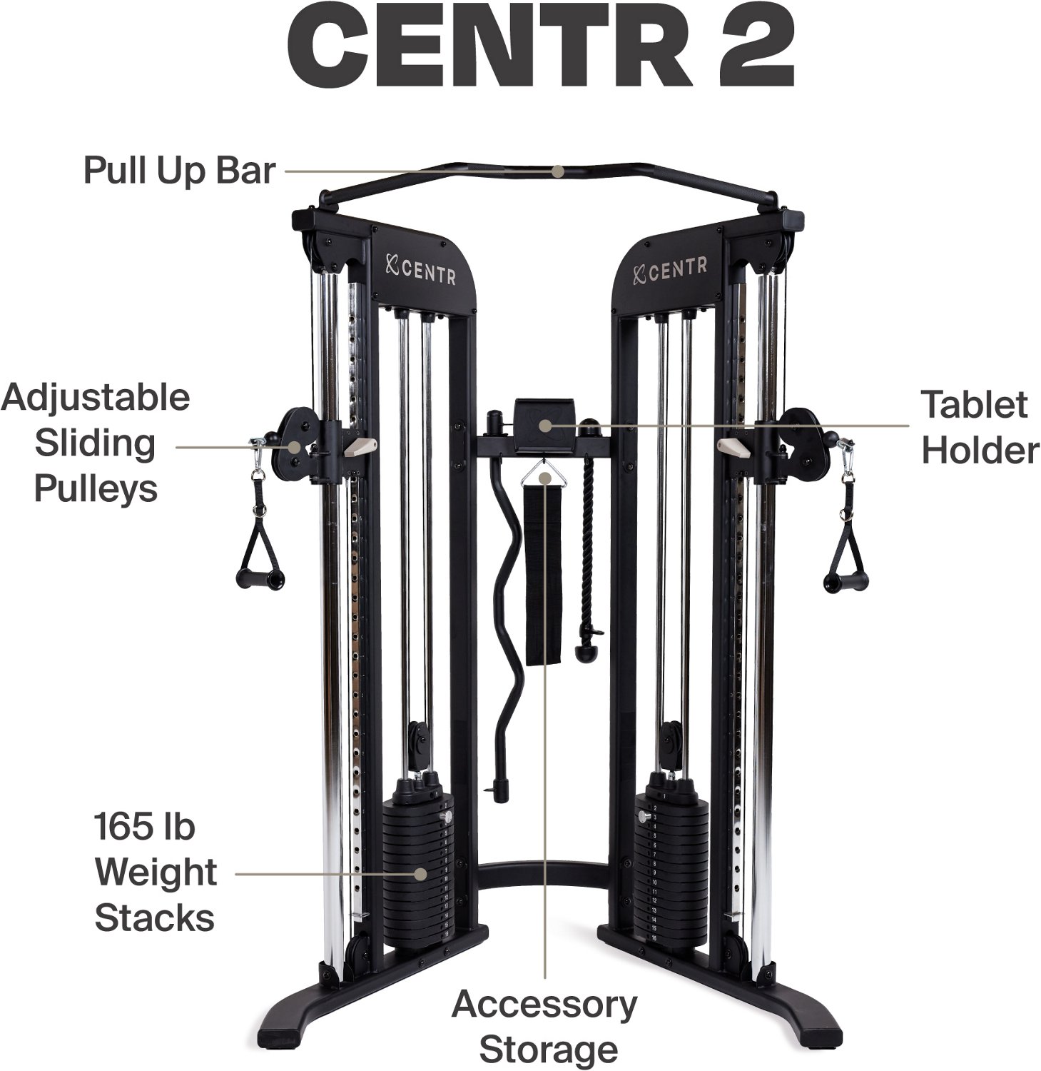 CENTR Multifunctional Cable Machine 2 Home Gym System                                                                            - view number 2