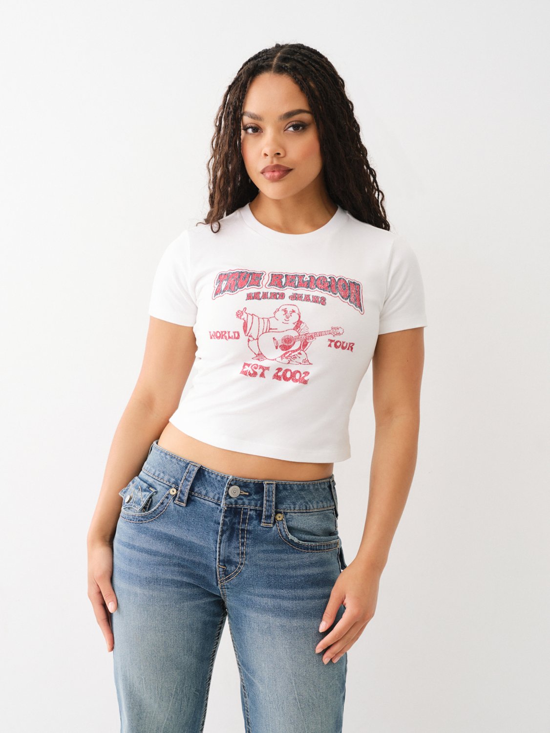 True Religion Women's Heritage Baby Tee