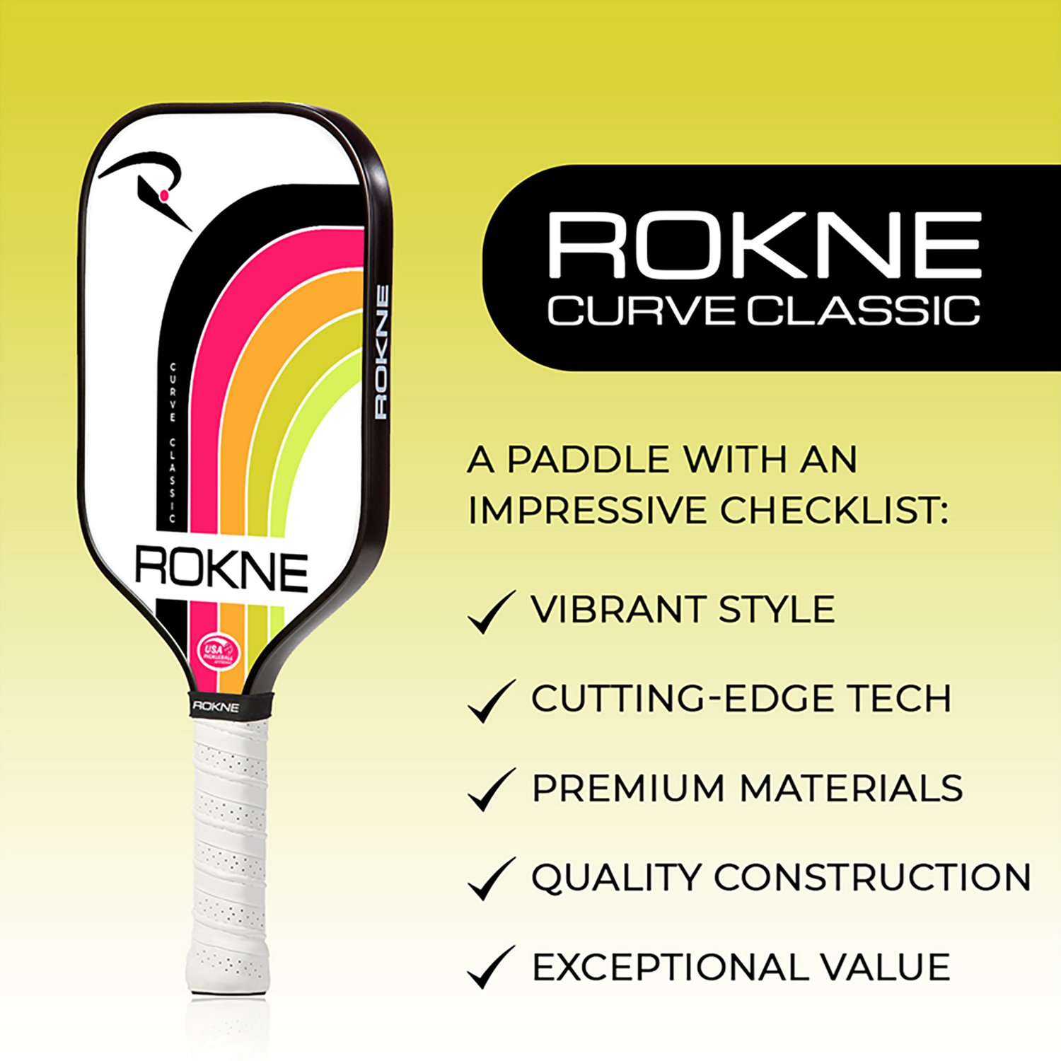 Rokne Curve Classic Pickleball Paddle - view number 7