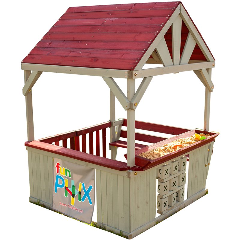 Funphix Hangout Hut Red - Swing Sets/Bounce Houses at Academy Sports