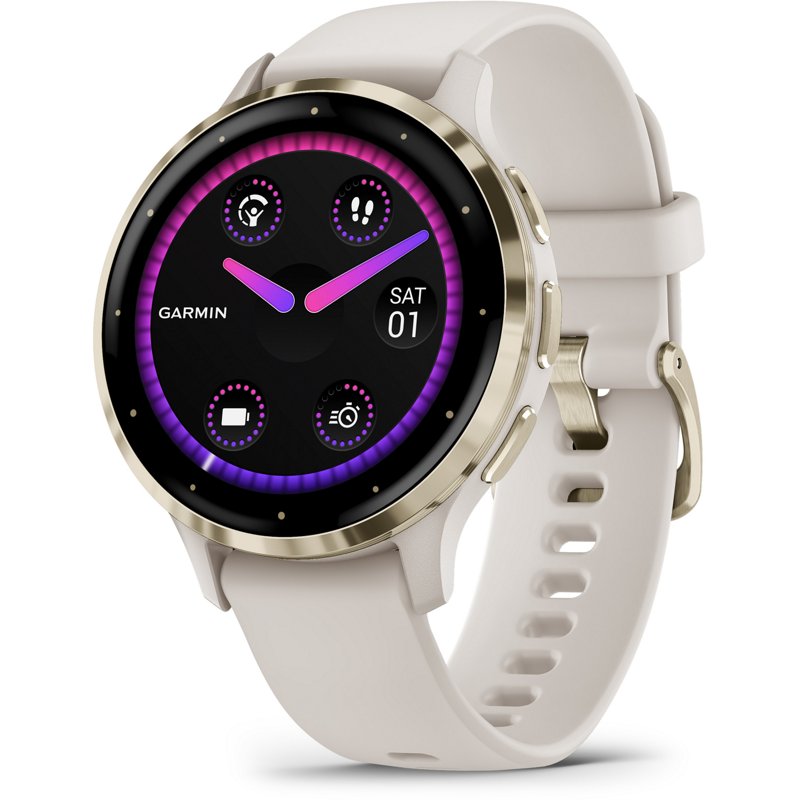 Photos - Smartwatches Garmin Venu 3S Smartwatch Bezel With Ivory - Personal Electronics at Academy Sports 010-02785-04 