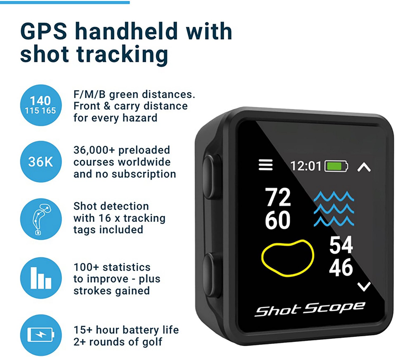 Shot Scope H4 Shot Tracking Handheld GPS                                                                                         - view number 7