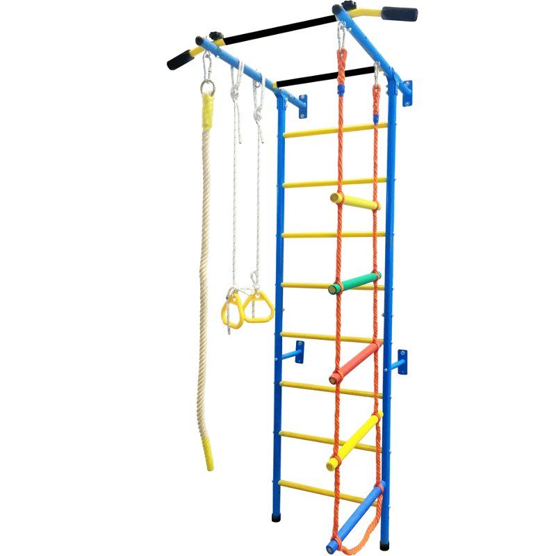 Funphix Swedish 5-in-1 Small Ladder Wall Gym Set Blue - Outdoor Games at Academy Sports