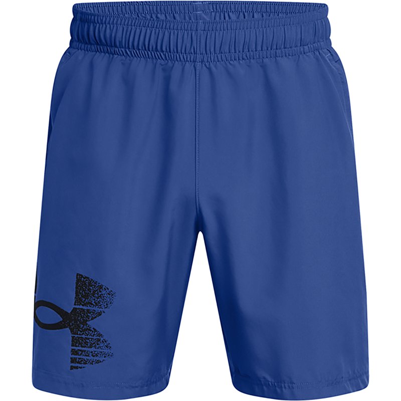 Under Armour Men's Woven Graphic Shorts 8 in Tech Blue/Black, Small - Mns Ath Prfmnce Bttms at Academy Sports
