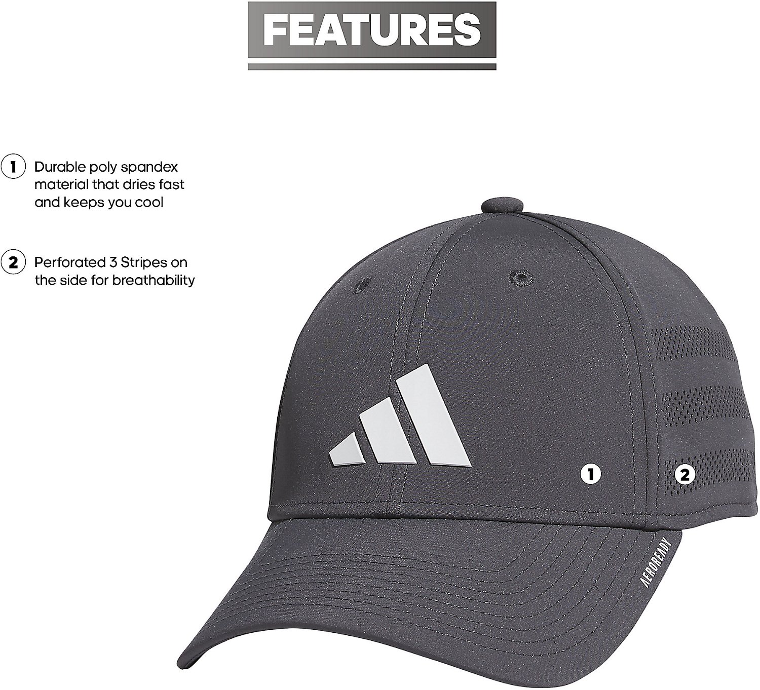 adidas Men's Gameday 4 Stretch Fit Hat - view number 5